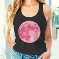 ストロベリームーンデザイン 満月 かわいいピンクムーン タンクトップ