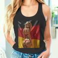 セクシーガールグラフィックtシャツ 「セクシーピンナップガール&ドイツ国旗」 タンクトップ