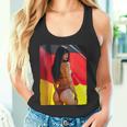 セクシーガールグラフィックtシャツ 「ビキニピンナップガール&ドイツ国旗」 タンクトップ