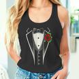タキシード蝶ネクタイ、面白い紳士用タキシード。 タンクトップ