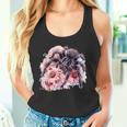 タランチュラ フローラル アートワーク アニマルアート 野生動物 タランチュラ 恋人 タンクトップ