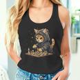 チェス メンズ レディース キッズ 猫 チェスプレイヤー タンクトップ