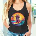 トイプードル サーフィン ファニー ドッグ ビーチ タンクトップ