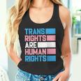 トランスライツは人権トランスジェンダープライドフラッグ タンクトップ