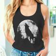 ハウリングウルフ 月光 森 シルエット 荒野 タンクトップ