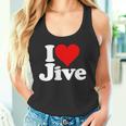 ハートジャイブジャズダンスミュージックが大好き タンクトップ
