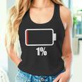 バッテリー 1 残り1 バッテリー切れtシャツ バッテリー残量が少ない タンクトップ