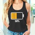 バッテリーハーフ残量50 バッテリーデッドtシャツ バッテリー残量が少ない タンクトップ