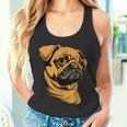 パグ 犬 デザイン ベージュ 犬 ラブ カーリン かわいい パグ タンクトップ