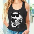 パンダとチューバ楽器チューブ タンクトップ