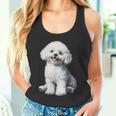 ビションフリーゼ 犬 モチーフ ペット イラスト ビションフリーゼ タンクトップ