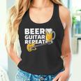 ビール ギター リピート ギター ベース ロックンロール ギタリスト向け タンクトップ