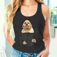 ファニーアメリカンコッカースパニエル ポケットに入った犬好き向け タンクトップ