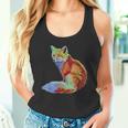 フォックス 賢いキツネ 森の動物たち タンクトップ