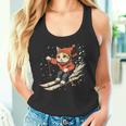 フリースタイルスキーヤー猫 フリースタイルスキー タンクトップ