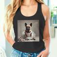 フレンチブルドッグシャツ バレリーナ バレエ愛好家 ダンサー フレンチー タンクトップ