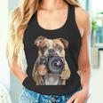 ブルドッグ 写真家 写真カメラ タンクトップ