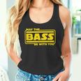 ベース ギター ドラム May The Bass Be With You ベーシスト ドラマー タンクトップ