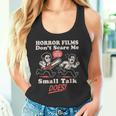 ホラー映画は怖がらない、小さな話をする、おもしろい不安 タンクトップ