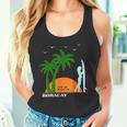 ボラカイ島 ヤシの木 サーフボード 日没 フィリピン ビーチ サーファーガール 東南アジア 島 贈り物 海 お土産 セブ タンクトップ