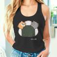 ボンレス犬とボンレス猫 おにぎり ダークカラー タンクトップ