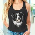 ボーダーコリー モチーフ 犬好き 子犬 かわいい ボーダーコリー タンクトップ