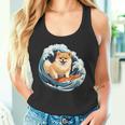 ポメラニアン 面白いtシャツ 犬 イヌ サーフィン 夏 かわいい メンズ 子供 おもしろ 服 グッズ ネタ タンクトップ