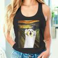 マルチーズ 面白いtシャツ 犬 ムンクの叫び かわいい メンズ 子供 おもしろ 服 グッズ ネタ わんこ タンクトップ