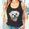 マルチーズ小型マルチーズ犬犬大好き甘いマルチーズ タンクトップ