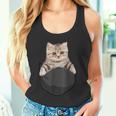 マンチカンポケットの中の猫猫好き タンクトップ