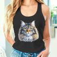 メインクーン 猫の肖像画 タンクトップ