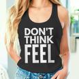 モチベーションを高める引用tシャツ Don't Think Feel インスピレーション タンクトップ
