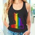 レインボー猫と本と星 Lgbt プライド タンクトップ