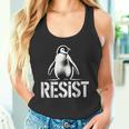 レジスト ペンギン アクティビズム ティー ペンギン 抗議 関税 タンクトップ