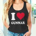 レッドハート I Love Gunnar タンクトップ
