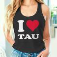 レッドハート I Love Tau タンクトップ