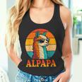 レトロ ヴィンテージ Alpapa アルパカ 恋人 ラマ 父の日 タンクトップ