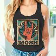 レトロなヴィンテージサインオブザホーンモッシュヘビーロックミュージック タンクトップ
