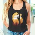 レトロサンセットツリークライマーアーボリスト。 タンクトップ
