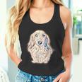 ロングヘア ダックスフンド ギフト かわいい ソーセージ 犬 レディース メンズ タンクトップ