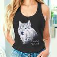 ローンウルフ 森 山 野生 野生動物 雪 オオカミ タンクトップ