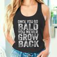 一度ハゲたらまた成長する、面白いハゲメンズ無毛デザイン タンクトップ
