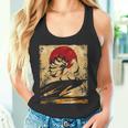 九尾の狐 日本のレトロアート タンクトップ