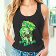吃驚仰天 グリーン タンクトップ