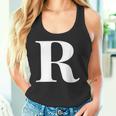 名前入り アルファベット イニシャル文字 R ギフト タンクトップ