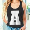 大文字 A アルファベットモノグラム イニシャル タンクトップ
