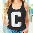 大文字 C アルファベット モノグラム イニシャル タンクトップ