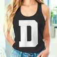 大文字 D アルファベットモノグラム イニシャル タンクトップ