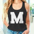 大文字 M アルファベットモノグラム イニシャル タンクトップ