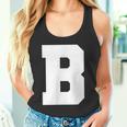 大文字b アルファベットモノグラム イニシャル タンクトップ